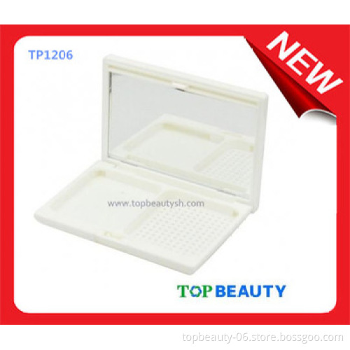 TP1206- Wholesale Square Empty Compact Clear Powder Case